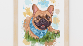 French Bulldog Custom Portrait – Hand-Drawn Digital Pet Artwork from Photos