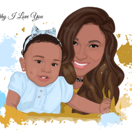 customized mom and baby gift